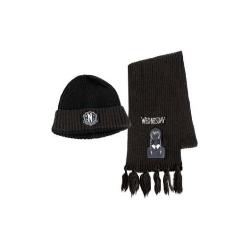 Wednesday Set de Gorro Beanie & Bufanda Nevermore