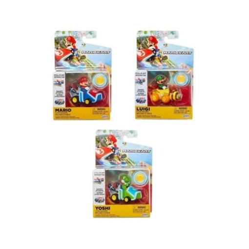 World of Nintendo Super Mario Kart Vehículos de cuerda con Figuras Wave 1 Surtido (12)