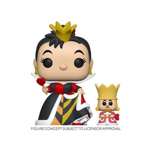 Alicia en el País de las Maravillas POP! & Buddy Vinyl Figura Queen w/King 9 cm