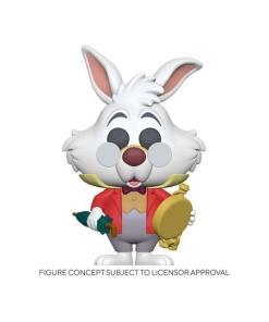 Alicia en el País de las Maravillas POP! Disney Vinyl Figura White Rabbit w/Watch 9 cm