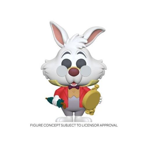 Alicia en el País de las Maravillas POP! Disney Vinyl Figura White Rabbit w/Watch 9 cm