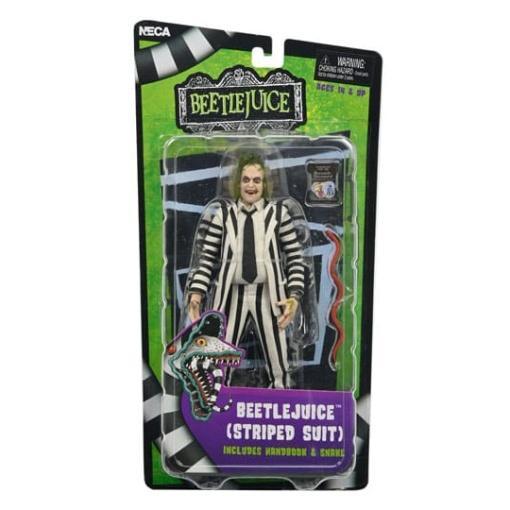 Beetlejuice 1988 Figura Beetlejuice Black and White Striped Suit 18 cm