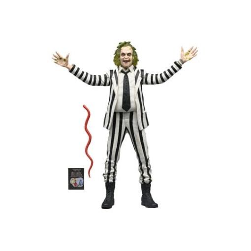 Beetlejuice 1988 Figura Beetlejuice Black and White Striped Suit 18 cm