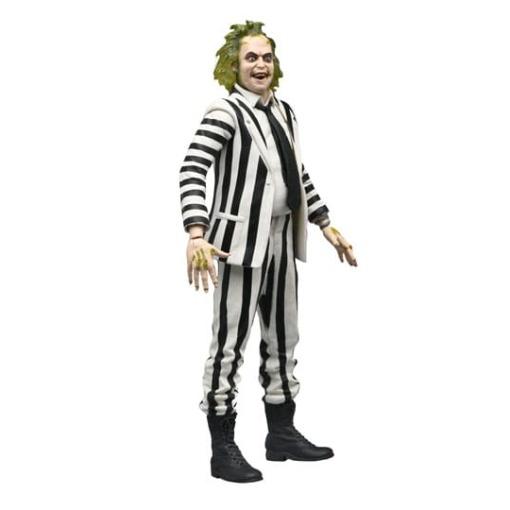 Beetlejuice 1988 Figura Beetlejuice Black and White Striped Suit 18 cm