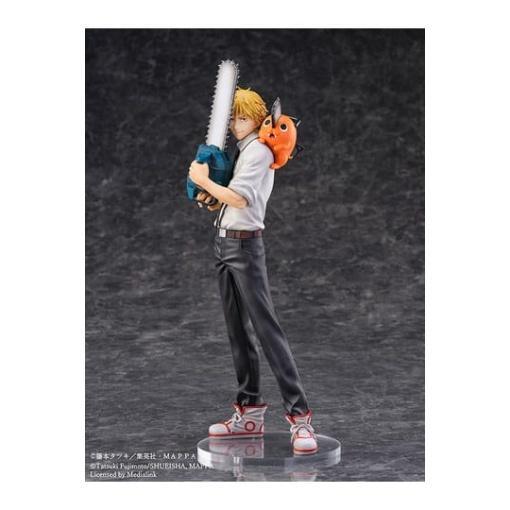 Chainsaw Man Estatua S-Fire PVC 1/7 Denji & Pochita 24 cm