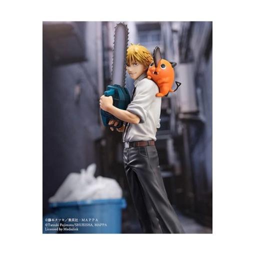 Chainsaw Man Estatua S-Fire PVC 1/7 Denji & Pochita 24 cm