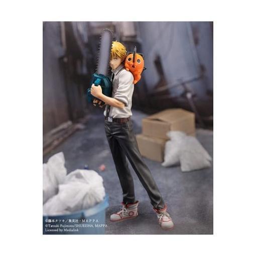 Chainsaw Man Estatua S-Fire PVC 1/7 Denji & Pochita 24 cm