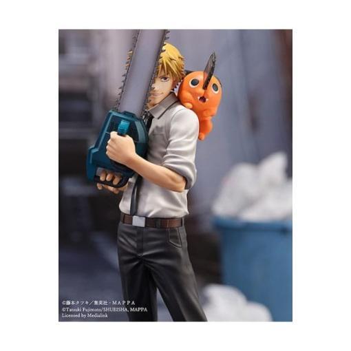 Chainsaw Man Estatua S-Fire PVC 1/7 Denji & Pochita 24 cm