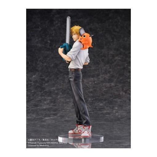 Chainsaw Man Estatua S-Fire PVC 1/7 Denji & Pochita 24 cm