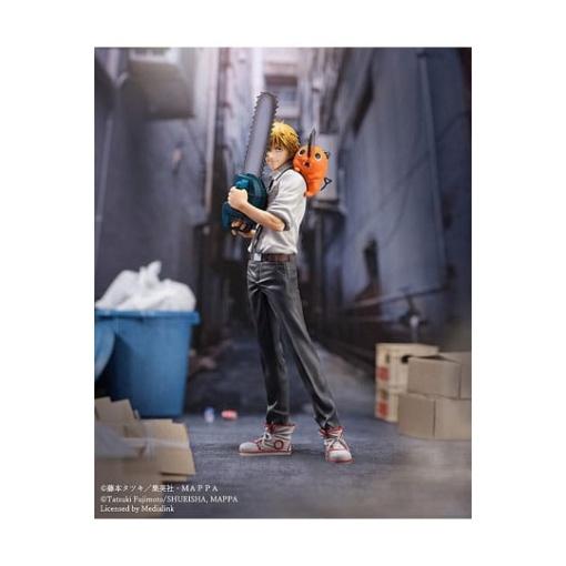 Chainsaw Man Estatua S-Fire PVC 1/7 Denji & Pochita 24 cm