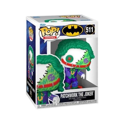 DC Comics Figura POP! Movies Vinyl Patchwork - Joker 9 cm  - Embalaje dañado