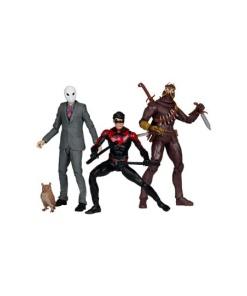 DC Multiverse Pack de 3 Figuras Paquete de 3 Nightwing vs. Talon & Owl (Batman: The Court of Owls) (Gold Label) 18 cm