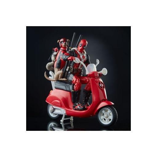 Deadpool Corps Marvel Legends Vehículo con Figura Deadpool with Scooter 15 cm