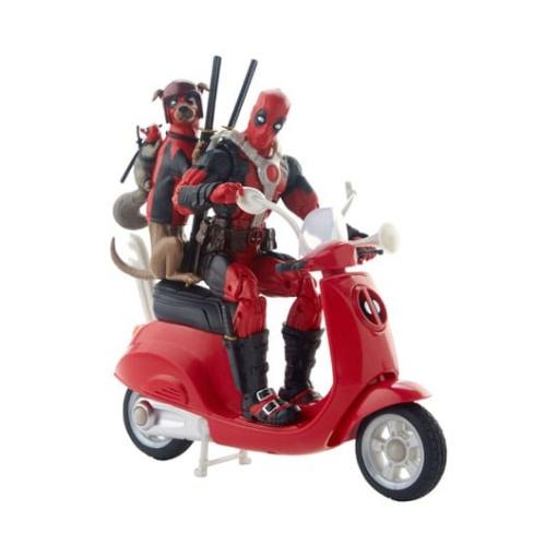 Deadpool Corps Marvel Legends Vehículo con Figura Deadpool with Scooter 15 cm