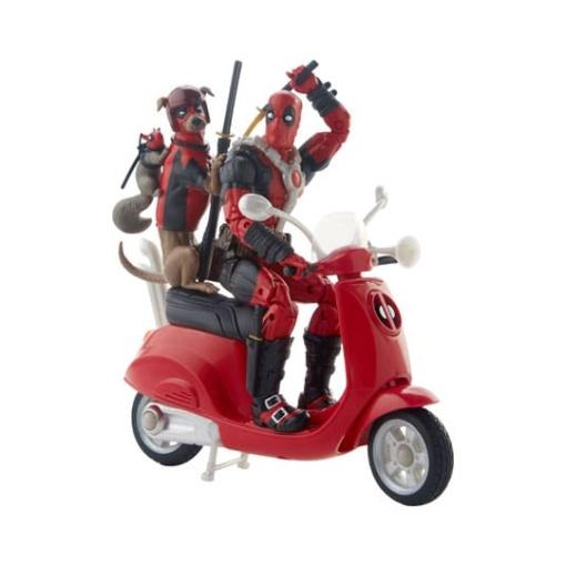 Deadpool Corps Marvel Legends Vehículo con Figura Deadpool with Scooter 15 cm