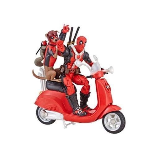 Deadpool Corps Marvel Legends Vehículo con Figura Deadpool with Scooter 15 cm