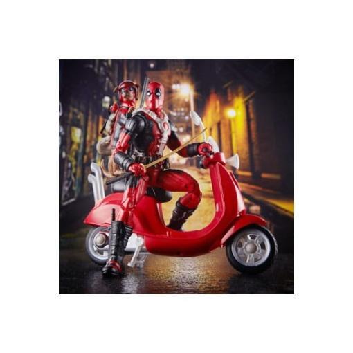 Deadpool Corps Marvel Legends Vehículo con Figura Deadpool with Scooter 15 cm