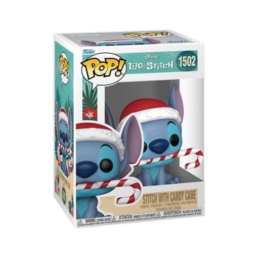 Disney Figura POP! Vinyl Holiday Stitch w/CC 9 cm