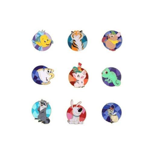 Disney by Loungefly Chapas esmaltadas Blind Box Princess Animal Stain Glass Expositor (18)