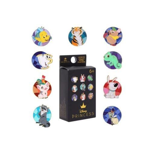 Disney by Loungefly Chapas esmaltadas Blind Box Princess Animal Stain Glass Expositor (18)