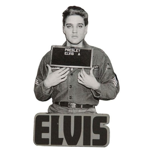 Elvis: Enlistment Photo Funky Chunky Magnet