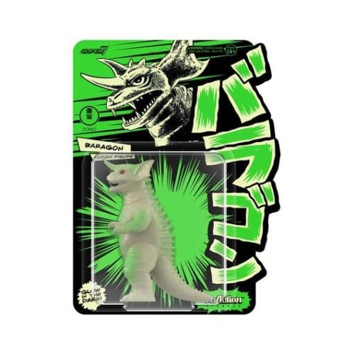 Godzilla Figura Toho ReAction Baragon Glow in the Dark 10 cm