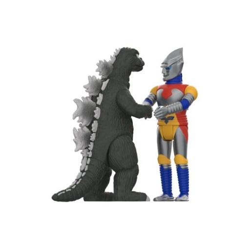 Godzilla Pack de 2 Figura Toho ReAction Godzilla & Jet Jaguar shaking Hands 10 cm