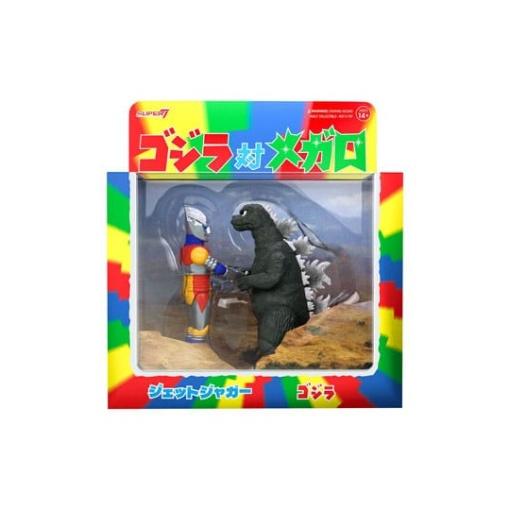 Godzilla Pack de 2 Figura Toho ReAction Godzilla & Jet Jaguar shaking Hands 10 cm