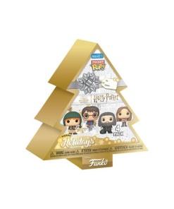 Harry Potter Holiday 2024 Pack de 4 Llaveros Pocket POP! Vinyl Tree Holiday Box 4 cm