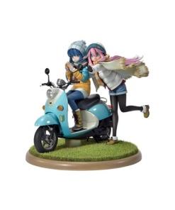 Laid-Back Camp Estatua PVC 1/7 Prisma Wing Nadeshiko Kagamihara & Rin Shima 24 cm