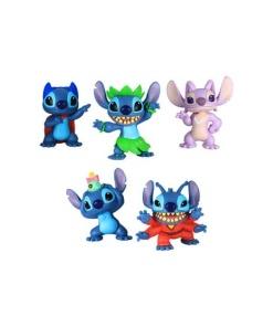 Lilo & Stitch Pack de 5 Minifiguras Stitch Collectible Figure Set 7 cm