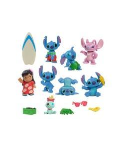 Lilo & Stitch Pack de 8 Minifiguras Stitch Deluxe Figure Set 7 cm