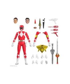 Mighty Morphin Power Rangers Galácticos Figura Ultimates Red Ranger 18 cm