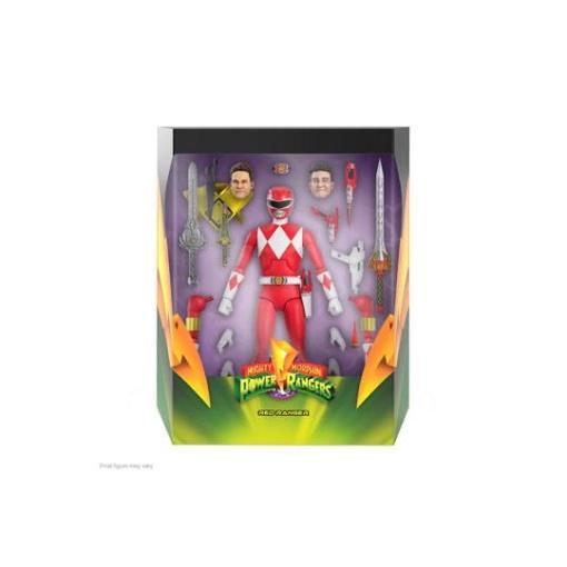 Mighty Morphin Power Rangers Galácticos Figura Ultimates Red Ranger 18 cm