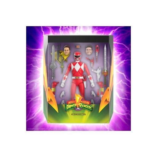 Mighty Morphin Power Rangers Galácticos Figura Ultimates Red Ranger 18 cm