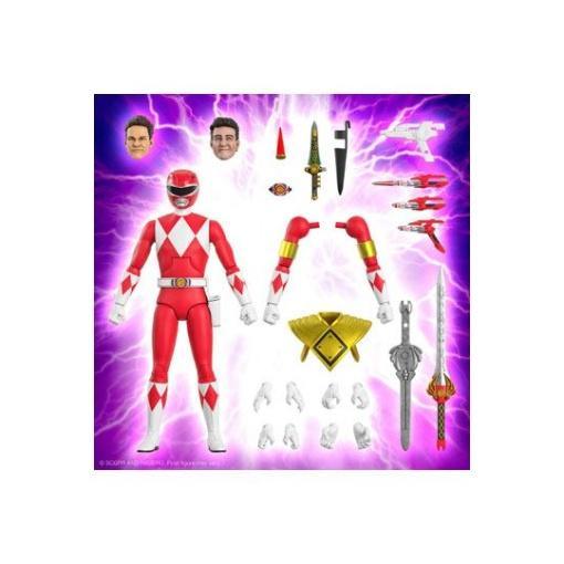 Mighty Morphin Power Rangers Galácticos Figura Ultimates Red Ranger 18 cm