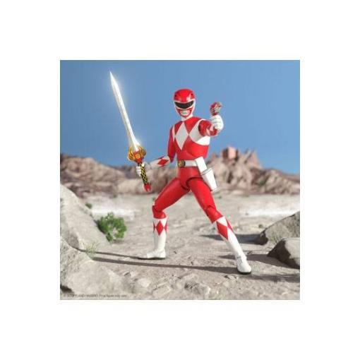 Mighty Morphin Power Rangers Galácticos Figura Ultimates Red Ranger 18 cm