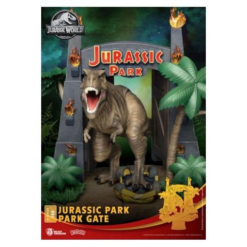 Parque Jurásico Diorama PVC D-Stage Park Gate 15 cm