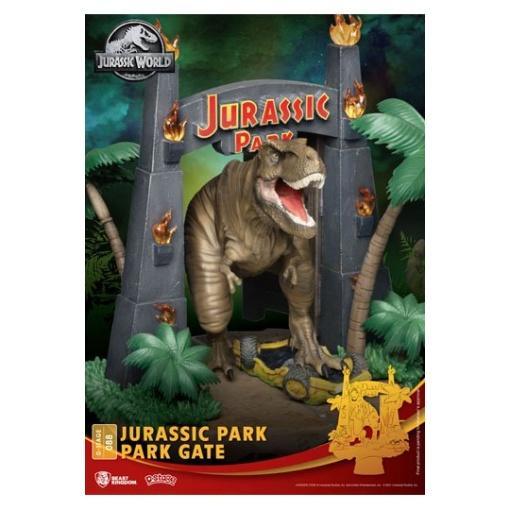 Parque Jurásico Diorama PVC D-Stage Park Gate 15 cm