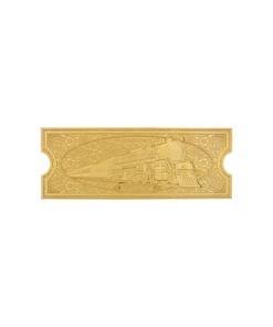 Polar Express Réplica Train Ticket 24k Gold Plated Limited Edition