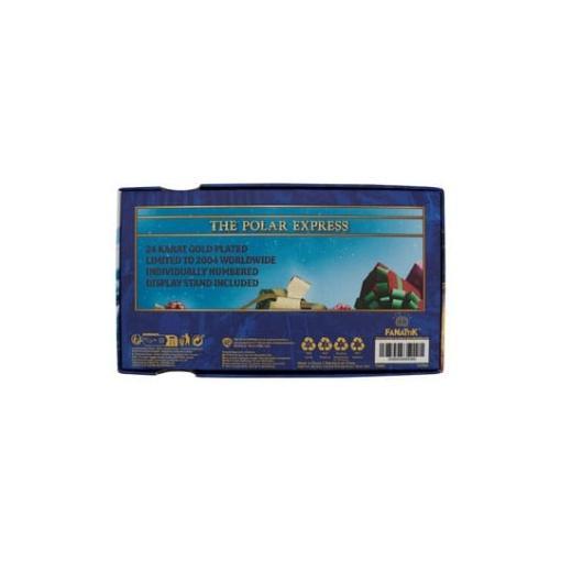 Polar Express Réplica Train Ticket 24k Gold Plated Limited Edition