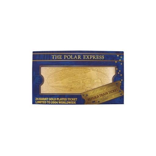 Polar Express Réplica Train Ticket 24k Gold Plated Limited Edition