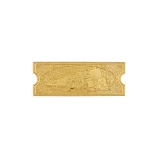 Polar Express Réplica Train Ticket 24k Gold Plated Limited Edition