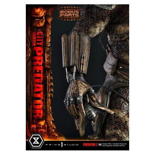 Predator 2 Estatua Museum Masterline 1/3 City Hunter Predator Deluxe Bonus Version 105 cm