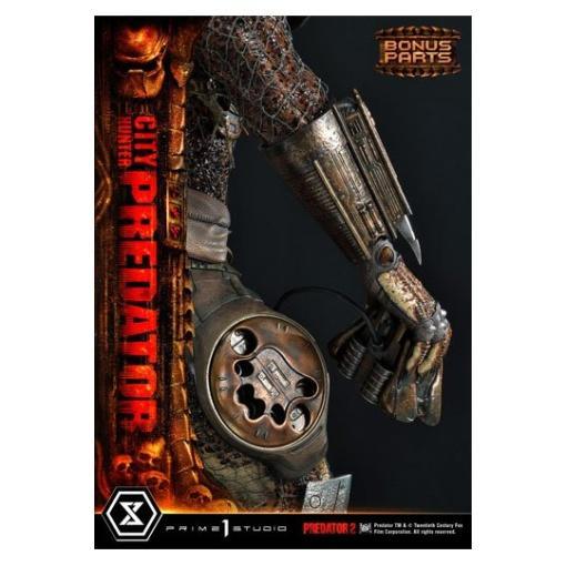 Predator 2 Estatua Museum Masterline 1/3 City Hunter Predator Deluxe Bonus Version 105 cm