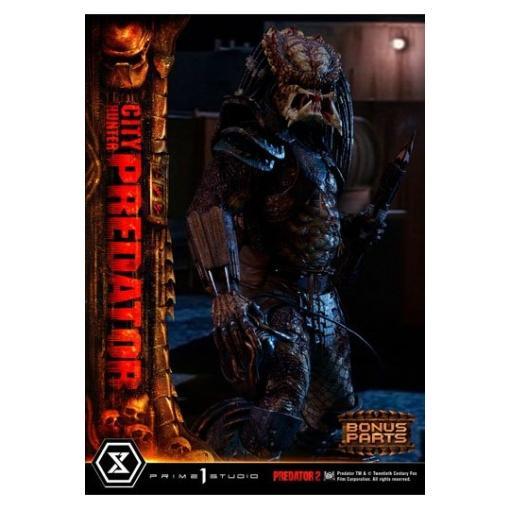 Predator 2 Estatua Museum Masterline 1/3 City Hunter Predator Deluxe Bonus Version 105 cm