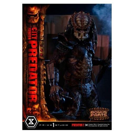 Predator 2 Estatua Museum Masterline 1/3 City Hunter Predator Deluxe Bonus Version 105 cm