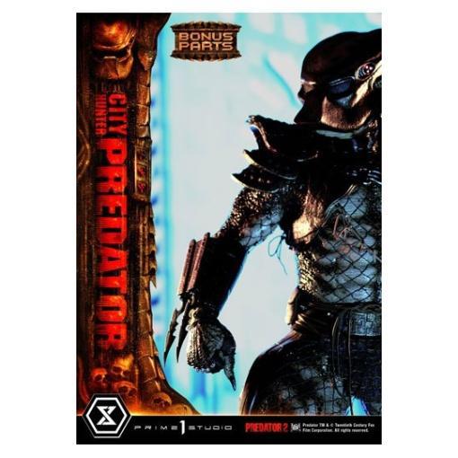 Predator 2 Estatua Museum Masterline 1/3 City Hunter Predator Deluxe Bonus Version 105 cm