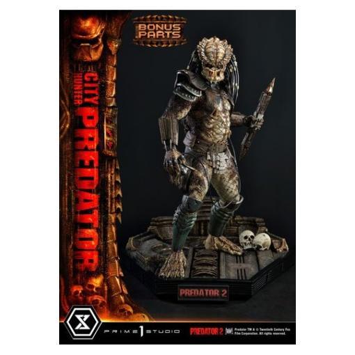 Predator 2 Estatua Museum Masterline 1/3 City Hunter Predator Deluxe Bonus Version 105 cm