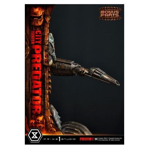 Predator 2 Estatua Museum Masterline 1/3 City Hunter Predator Deluxe Bonus Version 105 cm